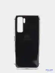 Черный чехол силиконовый Huawei Honor P40 Lite, глянцевый