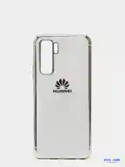 Белый чехол силиконовый Huawei Honor P40 Lite, глянцевый