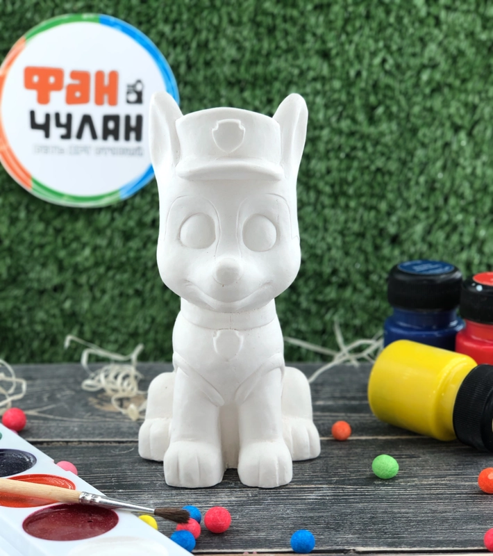 Заготовка для росписи из гипса "Мини гонщик"