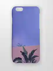 Небесно-голубой чехол "Растения" для iPhone 6  / 7 / 8 / 6 Plus / 7 Plus / 8 Plus