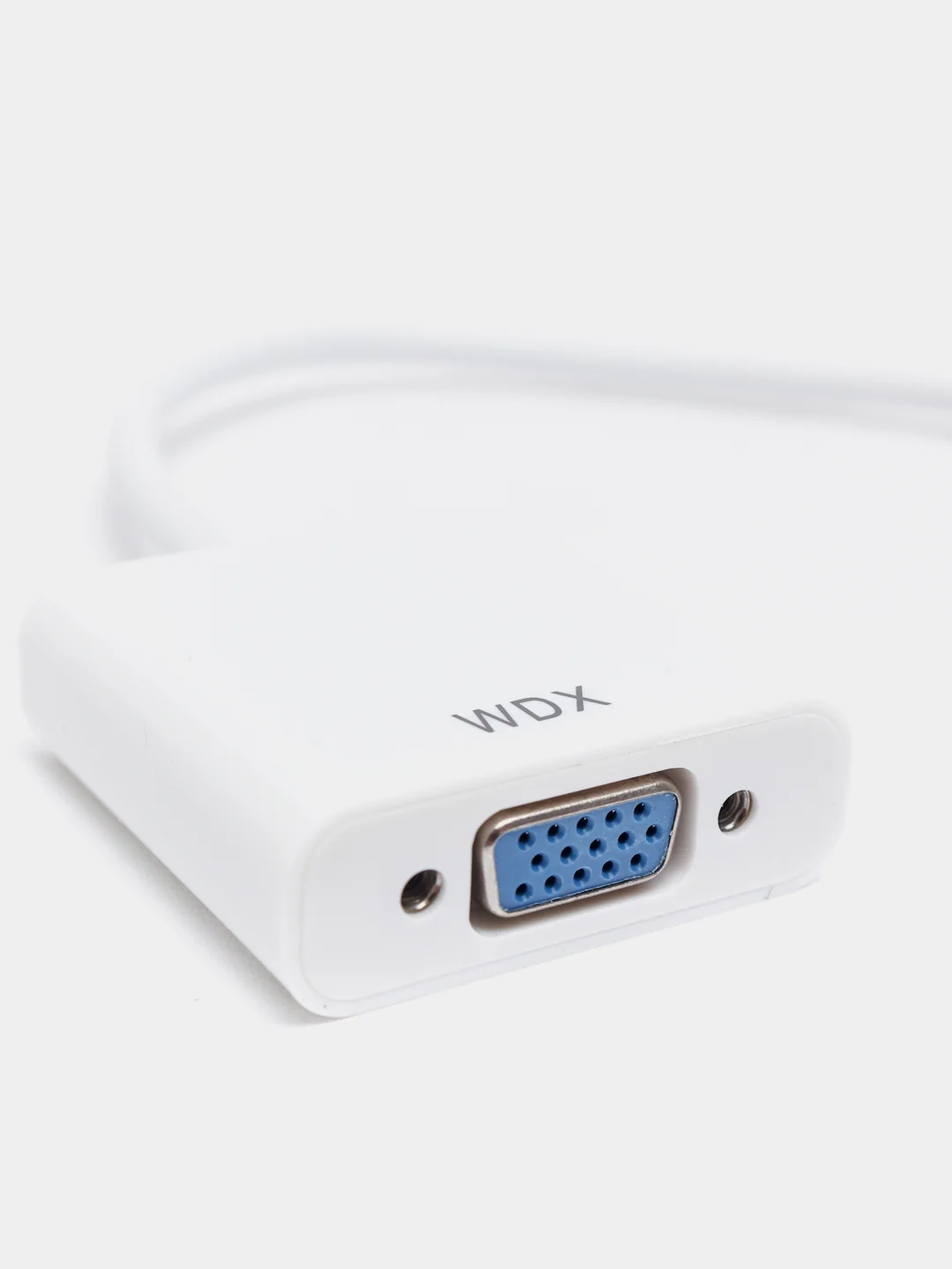 Белый переходник-адаптер HDMI - VGA