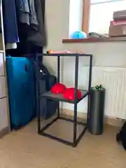 Стеллаж 2, 400*400*782, Белый муар, ЛДСП (Камень Светлый)