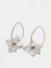 Серый меланж серьги дизайнерские