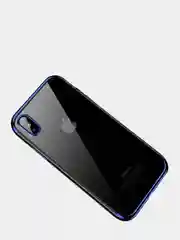 Золотой чехол силиконовый прозрачный на iphone