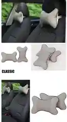 Бежевый подушка на подголовник автомобиля с перфорацией Classic