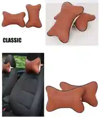Бежевый подушка на подголовник автомобиля с перфорацией Classic