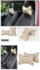 Бежевый подушка на подголовник автомобиля с перфорацией Classic