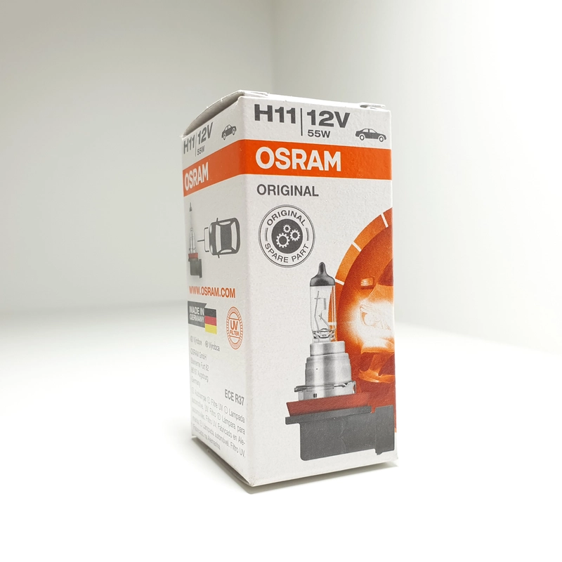 Галогенная лампа головного света Osram Original Line, цоколь H11, PGJ19-2, 12V, 55W