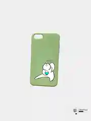 Зеленый чехол для iPhone 6 / 6S / 7 / 7S / 7 Plus / X / Xs / Xr / Xs Max, с рисунком