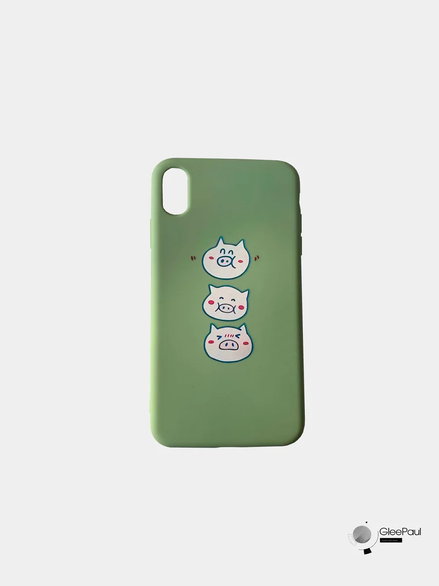 Бирюзовый чехол для iPhone 6 / 6S / 7 / 7S / 7 Plus / X / Xs / Xr / Xs Max, с рисунком