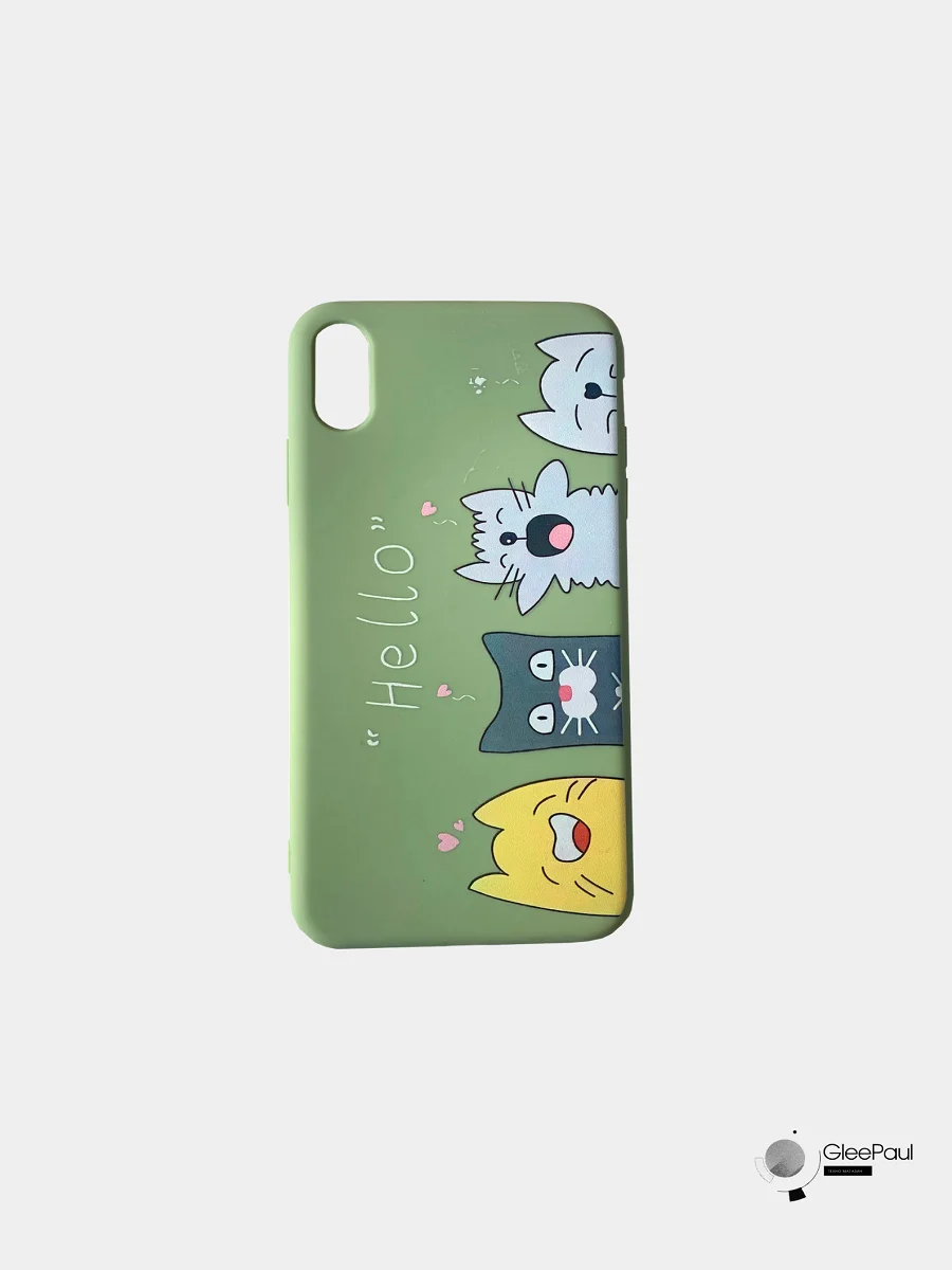 Коричневый чехол для iPhone 6 / 6S / 7 / 7S / 7 Plus / X / Xs / Xr / Xs Max, с рисунком