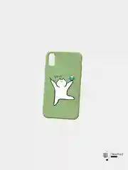 Голубой чехол для iPhone 6 / 6S / 7 / 7S / 7 Plus / X / Xs / Xr / Xs Max, с рисунком