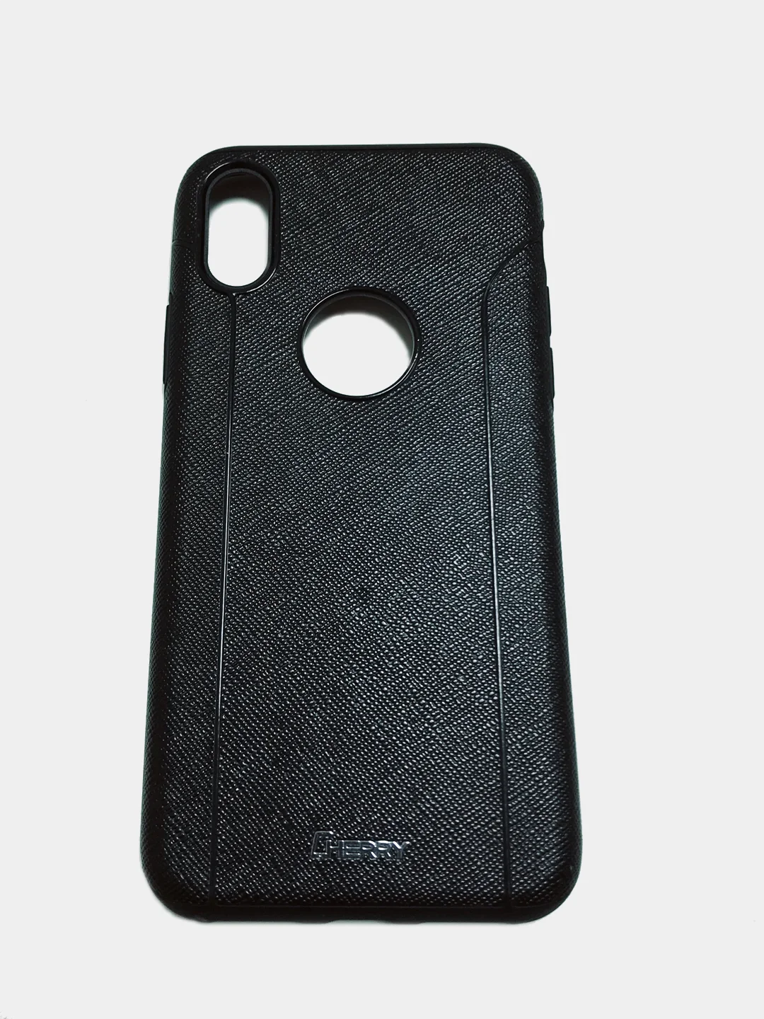 Черный чехол накладка Cherry II New Design для iPhone X, XS