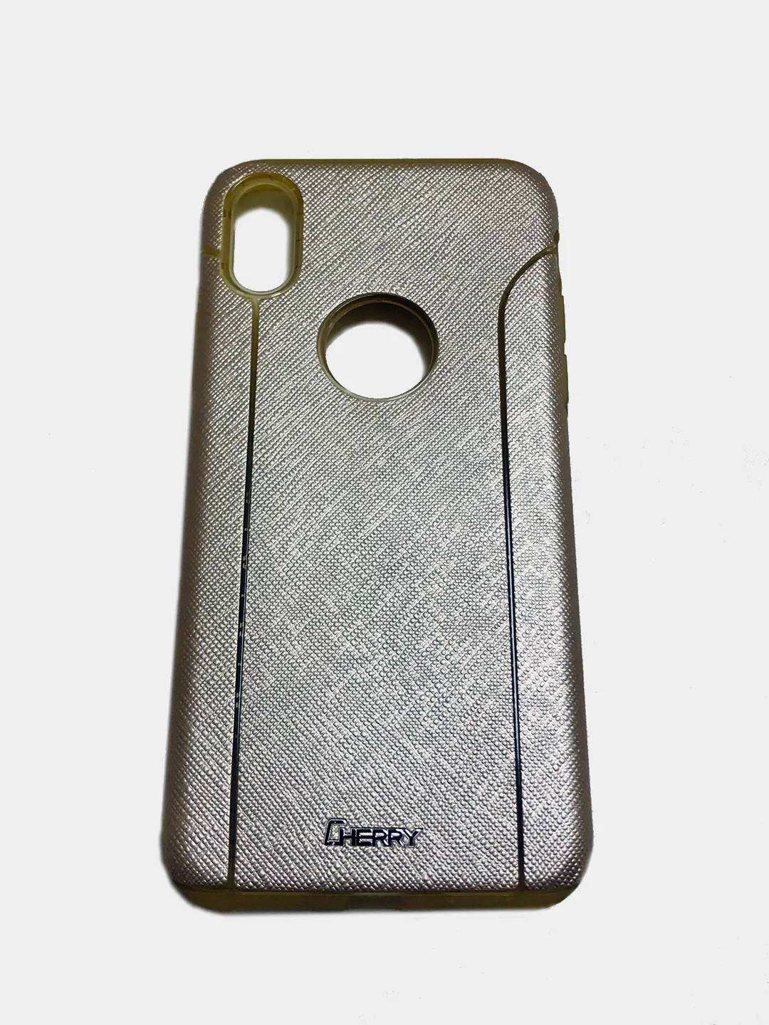 Золотой чехол накладка Cherry II New Design для iPhone X, XS