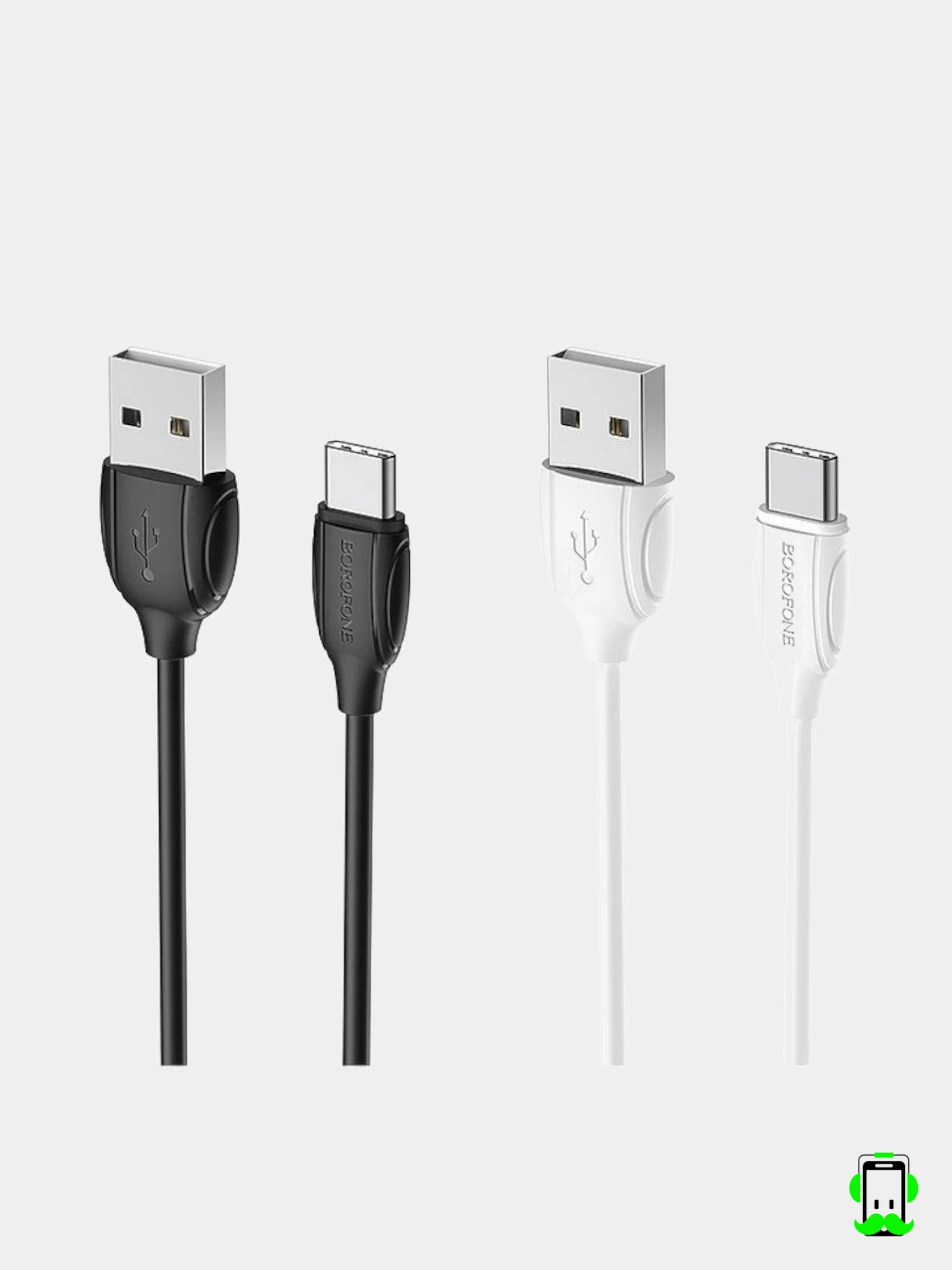 Белый кабель Type C  Borofone BX19 1 м.