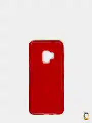 Красный samsung Galaxy S9, Самсунг Галакси С9, чехол силиконовый с глянцевым ободком