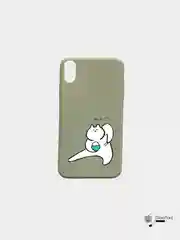 Серый чехол с рисунком для iPhone 6 / 6S / 7 / 7S / 7 Plus / X / Xs / Xr / Xs Max