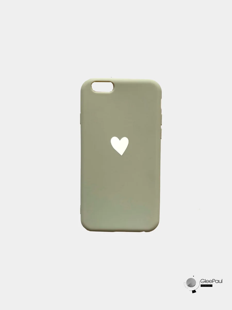 Серый меланж чехол с рисунком для iPhone 6 / 6S / 7 / 7S / 7 Plus / X / Xs / Xr / Xs Max