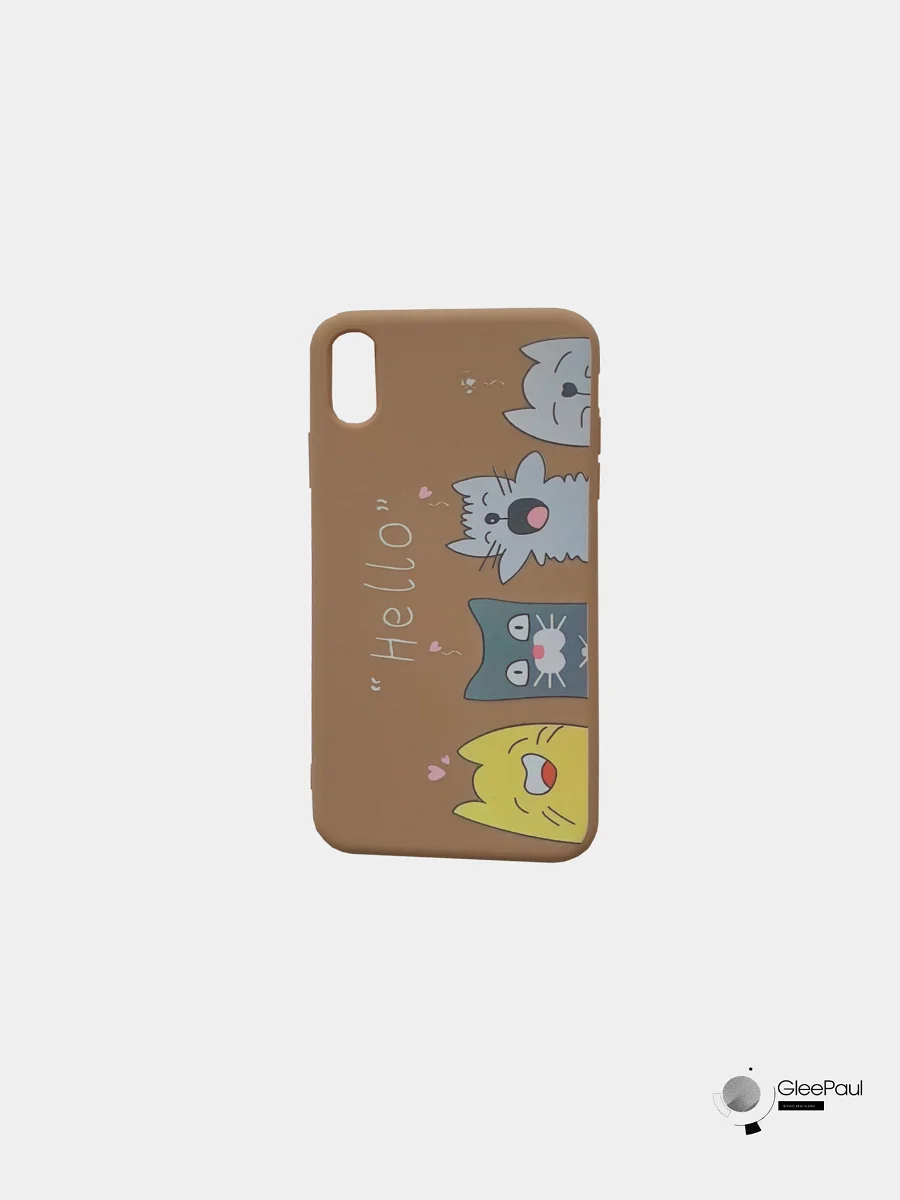 Серый чехол с рисунком для iPhone 6 / 6S / 7 / 7S / 7 Plus / X / Xs / Xr / Xs Max