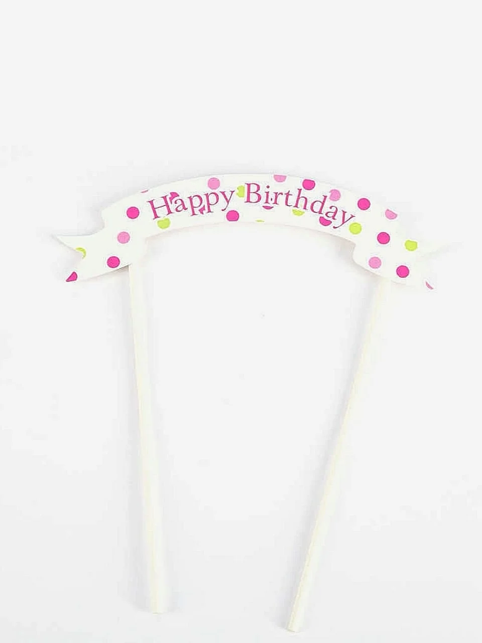 Розовый топперы Happy birthday для торта