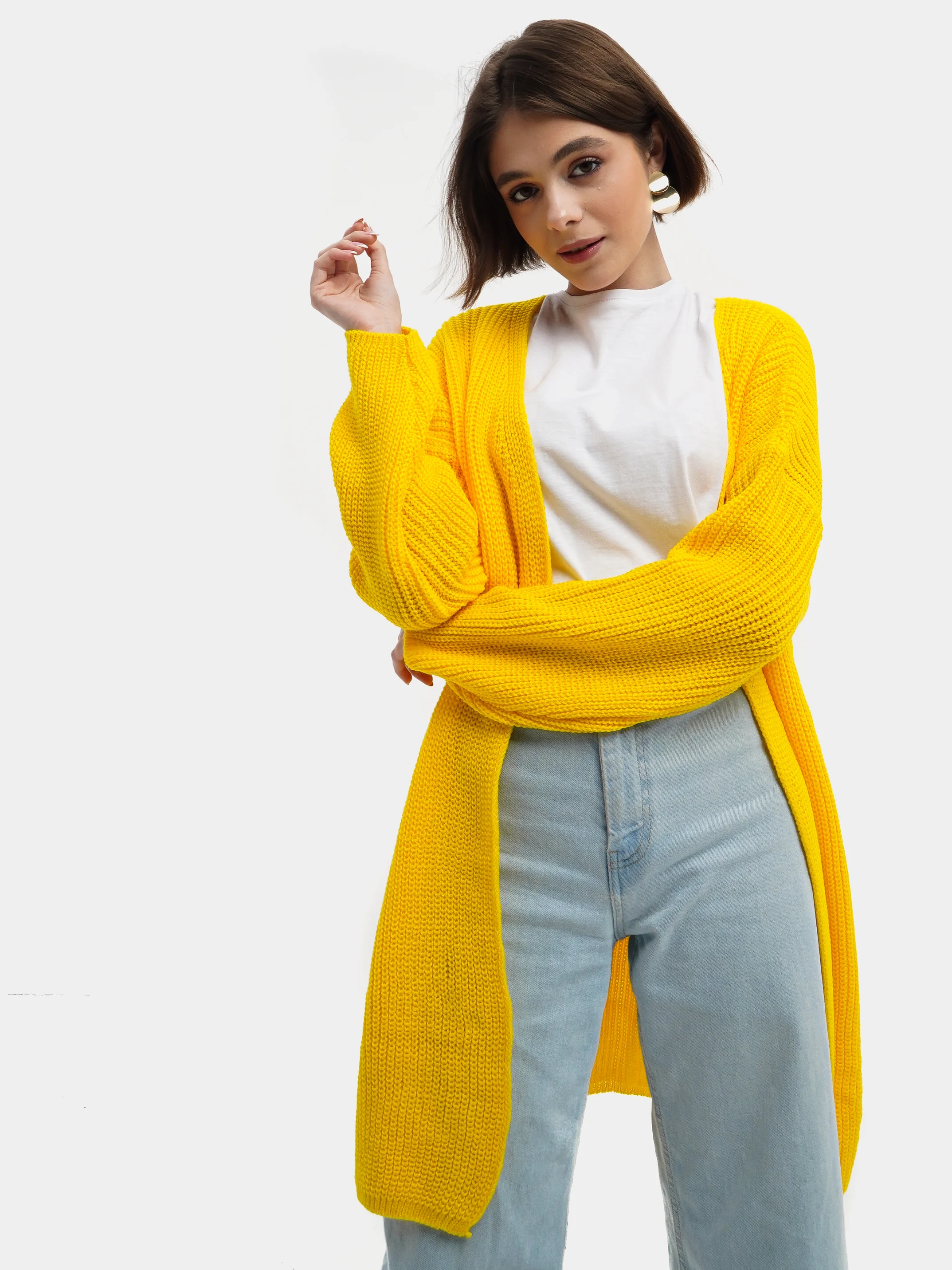 Кардиган женский теплый Oversize VOLNAYA подарок девушке
