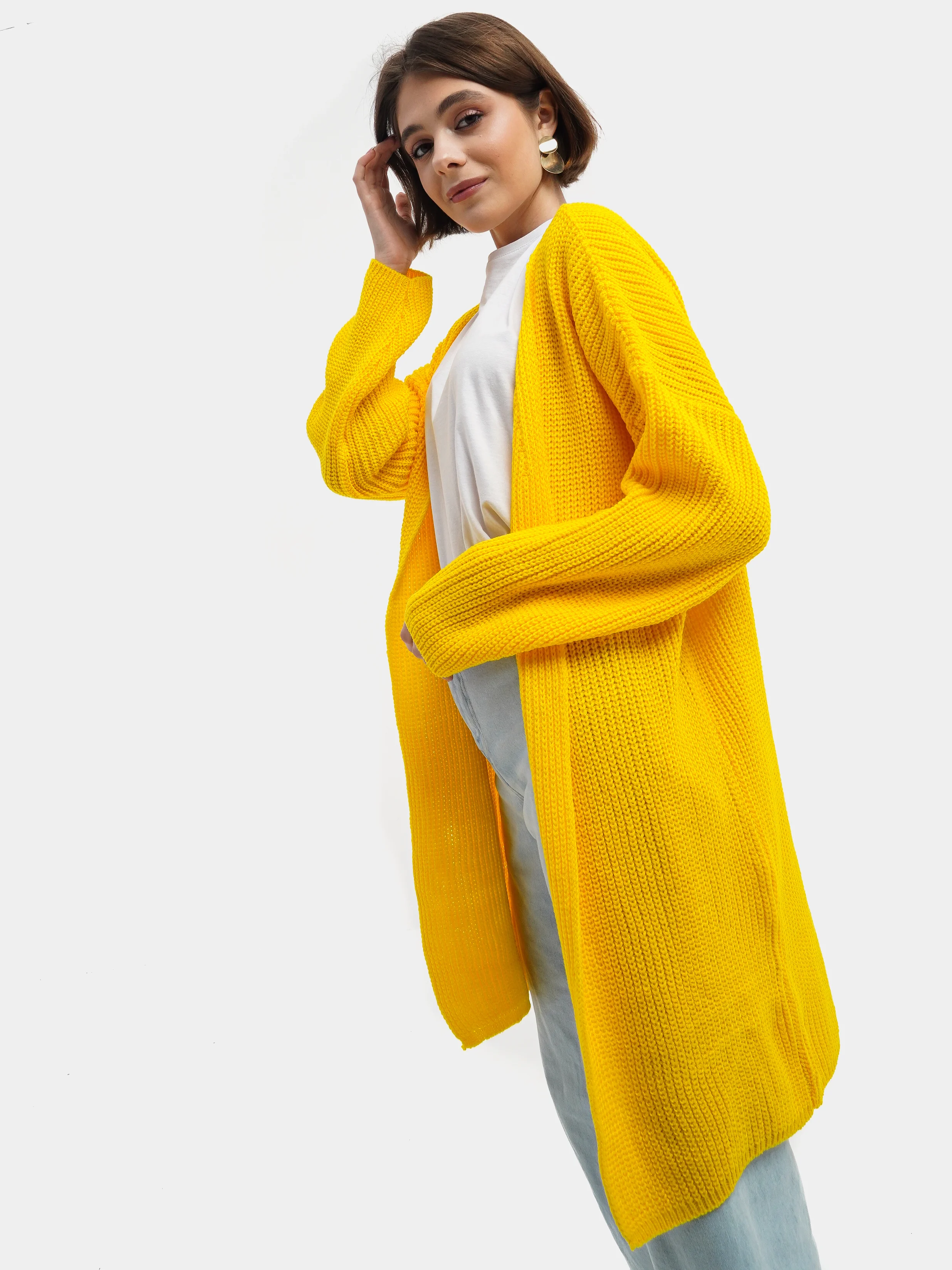 Кардиган женский теплый Oversize VOLNAYA подарок девушке