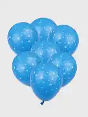 Бирюзовый воздушные шары со звездами, 10 дюймов, 3 штуки