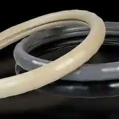 Чехол на руль кожаный, 38 см