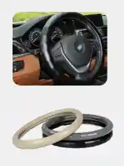 Чехол на руль кожаный, 38 см