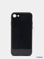 Черный чехол с закаленным стеклом на задней панели iPhone 7, 8, SE2020  mobios