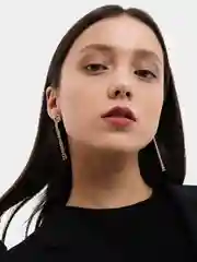 Серый меланж серьги дизайнерские