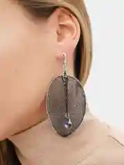 Серьги с камнем