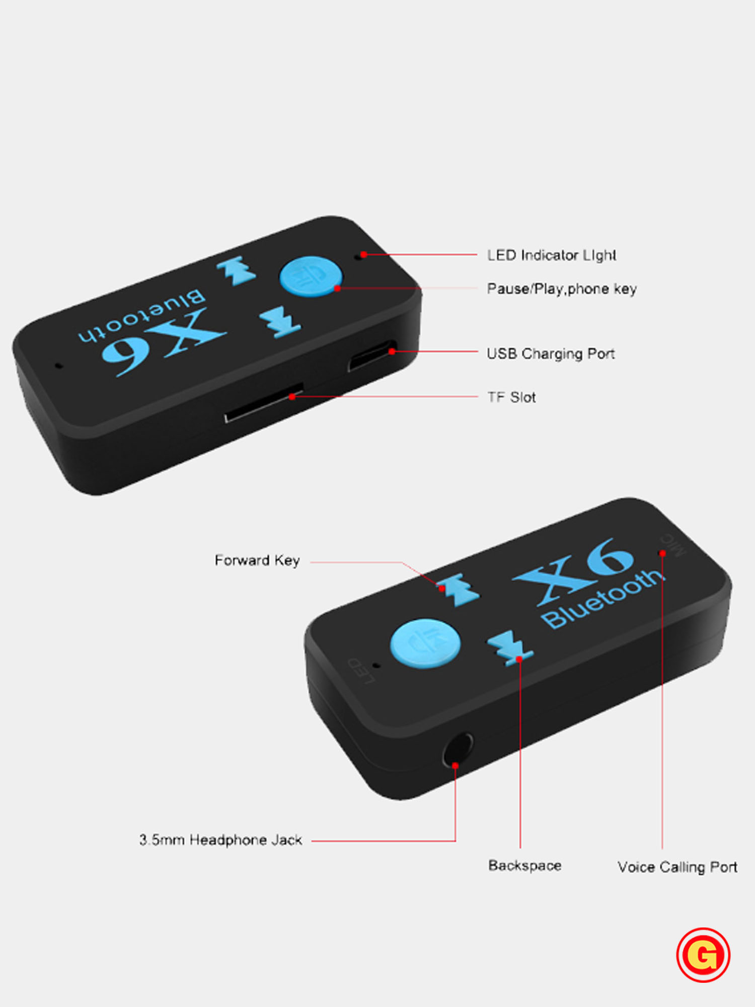 Аудио Bluetooth AUX адаптер 3.5 мм купить по цене 275 ₽ в интернет-магазине  KazanExpress