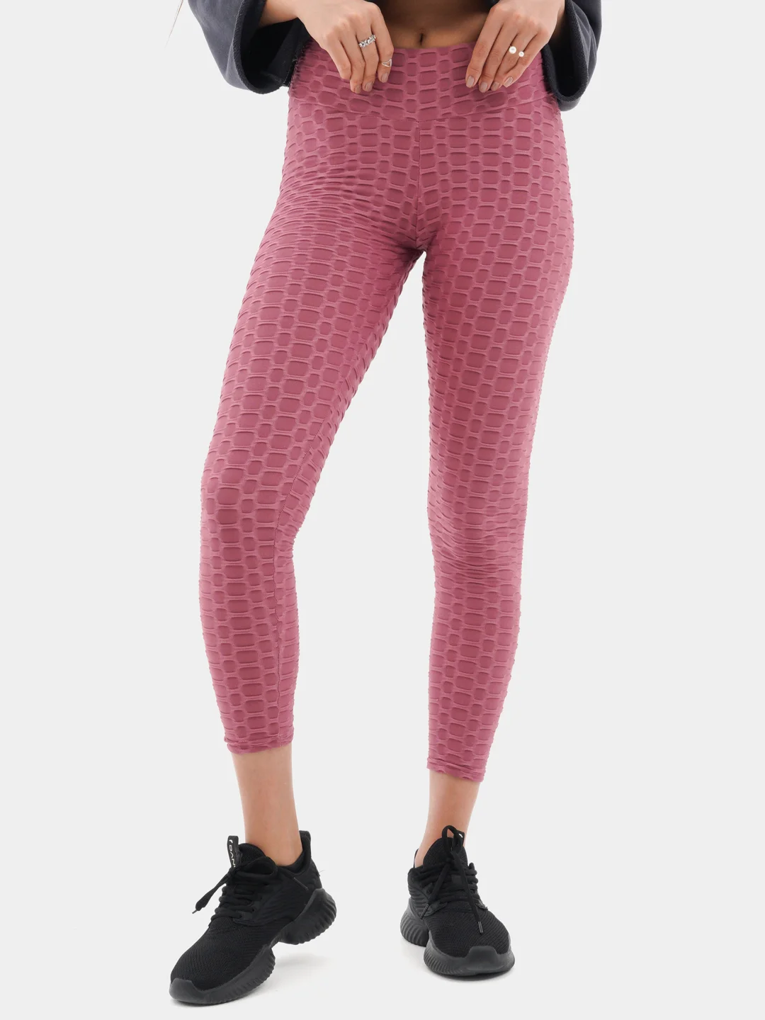 Коралловый легинсы женские спортивные Active, лосины черные, домашние