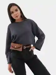 Сумка женская поясная однотонная, сумка на пояс, клатч