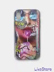 Угольный чехол для iPhone XR, с принтом