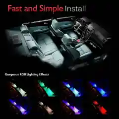 Подсветка салона автомобиля, многоцветная, RGB