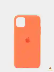 Оранжевый чехол Silicon Case для iPhone 11 Pro, силиконовый, с логотипом