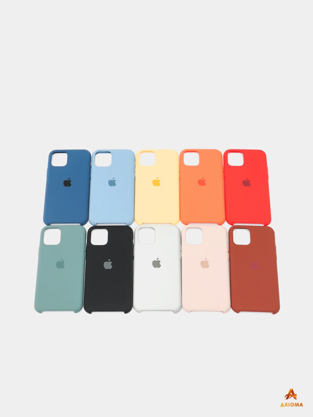 Белый чехол Silicon Case для iPhone 11 Pro, силиконовый, с логотипом