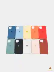Белый чехол Silicon Case для iPhone 11 Pro, силиконовый, с логотипом