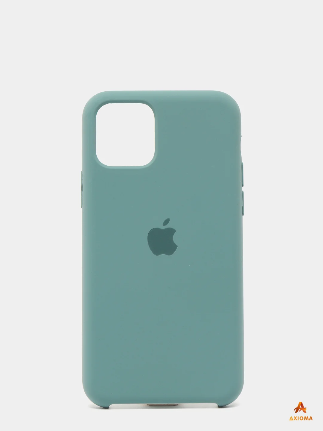 Бирюзовый чехол Silicon Case для iPhone 11 Pro, силиконовый, с логотипом