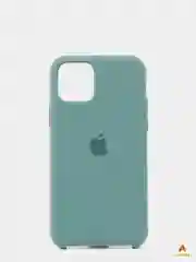 Бирюзовый чехол Silicon Case для iPhone 11 Pro, силиконовый, с логотипом