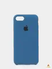 Темно-синий чехол Silicon Case для iPhone 7 / 8 / SE 2020, силиконовый с логотипом