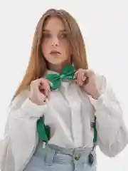 Подтяжки с бабочкой