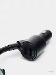 Серебряный автомобильный Bluetooth FM трансмиттер, ФМ модулятор с зарядным устройством для автомобиля