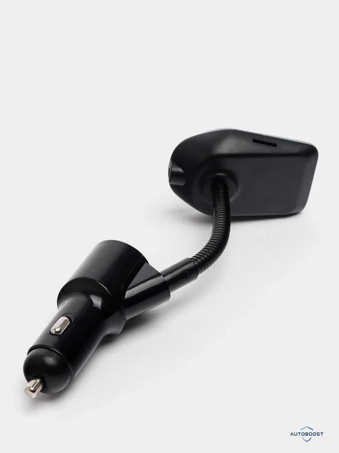Серебряный автомобильный Bluetooth FM трансмиттер, ФМ модулятор с зарядным устройством для автомобиля