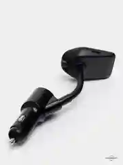 Серебряный автомобильный Bluetooth FM трансмиттер, ФМ модулятор с зарядным устройством для автомобиля