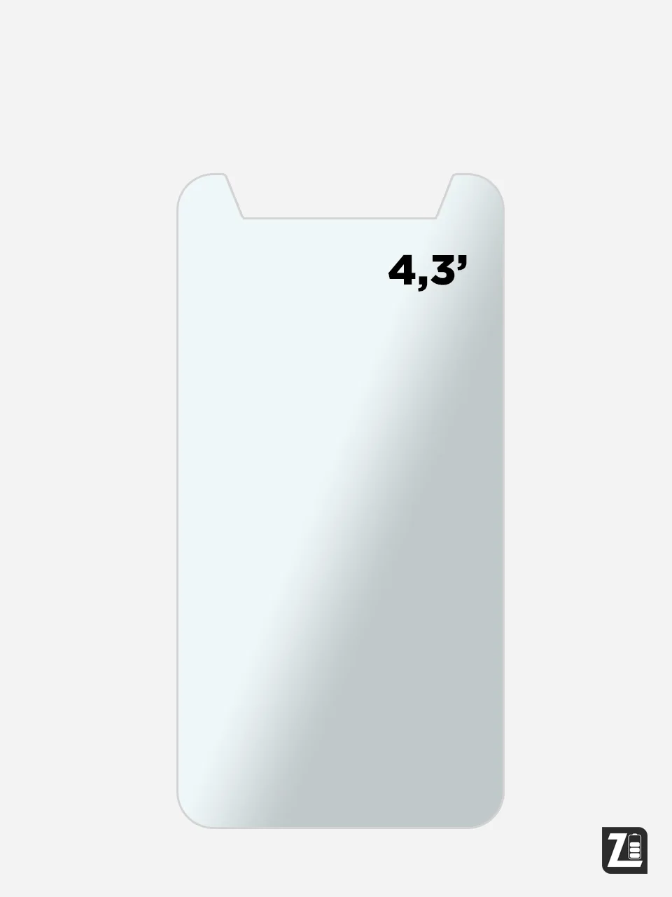 Защитное стекло универсальное 4", 4.3", 4.5", 5", 5.3", 5.5", 6"