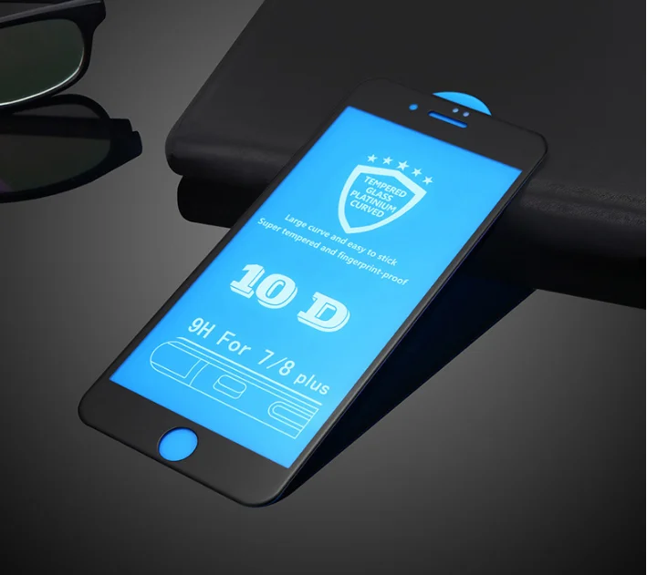 Защитное стекло 10D для моделей Apple iPhone 11, 11 Pro, 11 Pro Max, XS, XS Max, XR, X, 7/8 Plus, 7/8, 6/6 s, 6 plus/6 s plus
