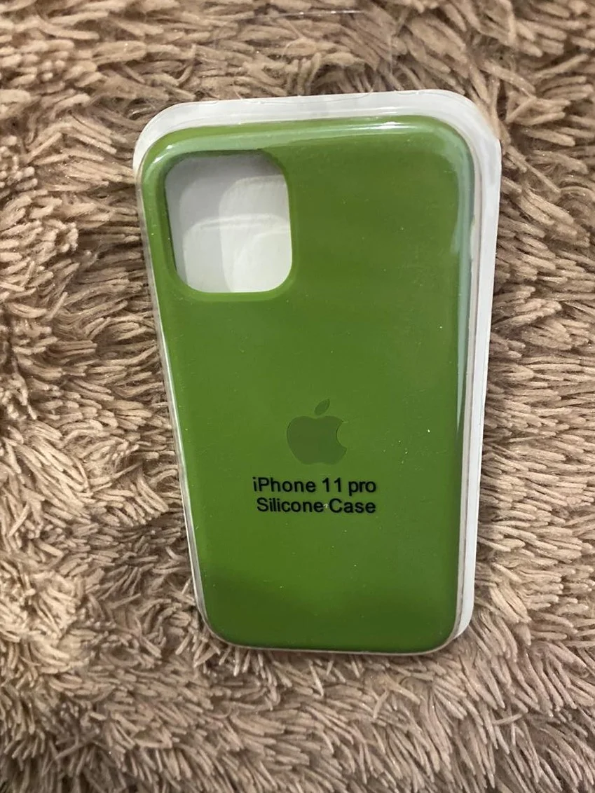 Хаки чехол Silicone Case для iPhone 11 Pro